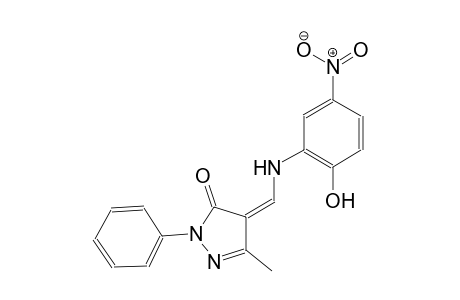 (4Z)-4-[(2-hydroxy-5-nitroanilino)methylene]-5-methyl-2-phenyl-2,4-dihydro-3H-pyrazol-3-one