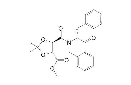 N-Benzyl-N'-[(1R)-1-benzyl-1-formyl]-(2R,3R)-2,3-di-O-isopropylidenetartramic acid methyl ester