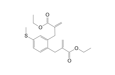 Diethyl 2,2'-((4-(methylthio)-1,2-phenylene)bis(methylene))diacrylate