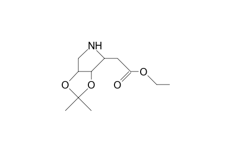 (2R,3S,4R)-(3,4-Isopropylidenedioxy-pyrrolidin-2-yl)-acetic acid, ethyl ester