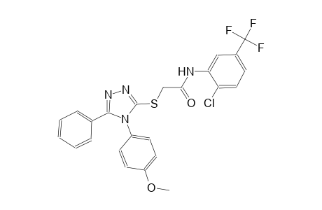 N-[2-chloro-5-(trifluoromethyl)phenyl]-2-{[4-(4-methoxyphenyl)-5-phenyl-4H-1,2,4-triazol-3-yl]sulfanyl}acetamide