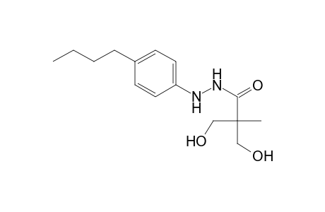 Propanoic acid, 3-hydroxy-2-(hydroxymethyl)-2-methyl-, 2-(4-butylphenyl)hydrazide