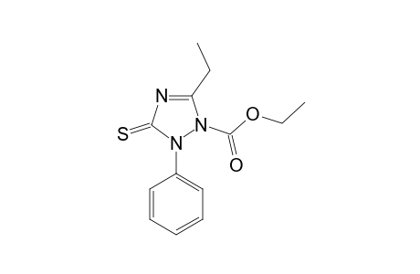 1-Ethoxycarbonyl-5-ethyl-2,3-dihydro-2-phenyl-1H-[1,2,4]triazole-3-thione