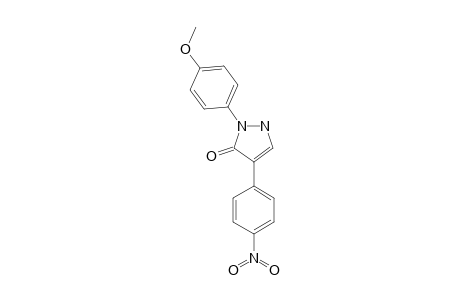 4-(4-NITROPHENYL)-2-(4-METHOXYPHENYL)-1,2-DIHYDROPYRAZOL-3-ONE