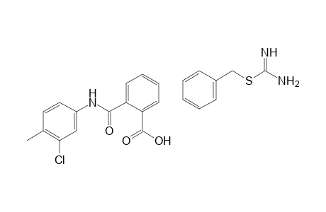 3'-chloro-4'-methylphthalanilic acid, compound with 2-benzyl-2-thiopseudourea(1:1)