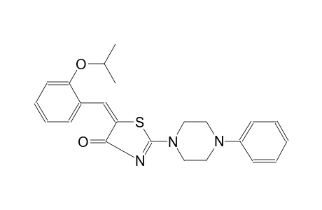 4(5H)-thiazolone, 5-[[2-(1-methylethoxy)phenyl]methylene]-2-(4-phenyl-1-piperazinyl)-, (5E)-