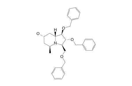 (1R,2R,3R,5S,7S,8AR)-1,2-DIBENZYLOXY-3-(BENZYLOXYMETHYL)-7-HYDROXY-5-METHYLINDOLIZIDINE