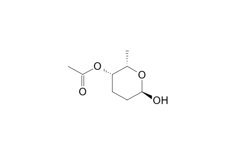 2H-Pyran-2,5-diol, tetrahydro-6-methyl-, 5-acetate, [2R-(2.alpha.,5.beta.,6.beta.)]-