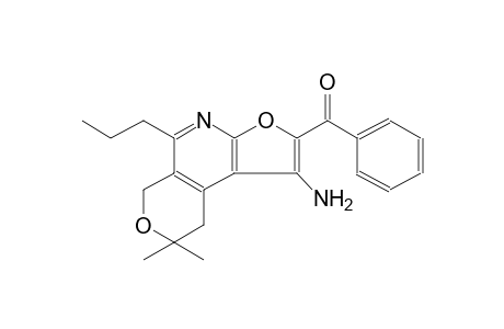 methanone, (1-amino-8,9-dihydro-8,8-dimethyl-5-propyl-6H-furo[2,3-b]pyrano[4,3-d]pyridin-2-yl)phenyl-