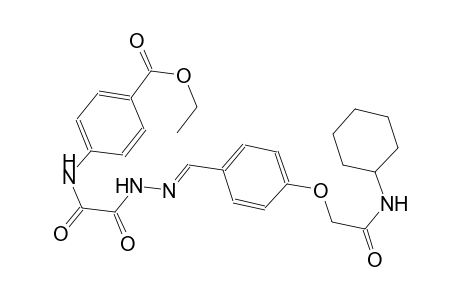 ethyl 4-{[((2E)-2-{4-[2-(cyclohexylamino)-2-oxoethoxy]benzylidene}hydrazino)(oxo)acetyl]amino}benzoate
