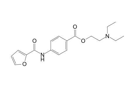 p-(2-furamido)benzoic acid, 2-(diethylamino)ethyl ester