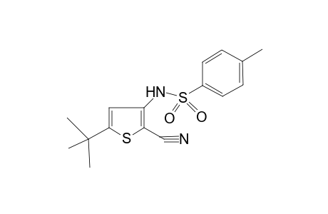 Thiophene-2-carbonitrile, 5-tert-butyl-3-(4-methylphenylsulfonylamino)-