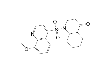 1-(8-Methoxyquinolin-4-yl)sulfonyl-2,3,4a,5,6,7,8,8a-octahydroquinolin-4-one