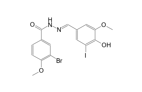 benzoic acid, 3-bromo-4-methoxy-, 2-[(E)-(4-hydroxy-3-iodo-5-methoxyphenyl)methylidene]hydrazide