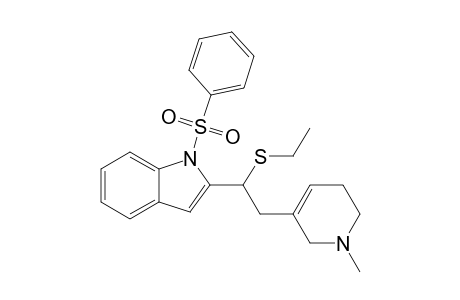 3-[2-ETHYLTHIO-2-(1-PHENYLSULFONYL)-INDOLYL)-ETHYL]-1-METHYL-1,2,5,6-TETRAHYDROPYRIDINE