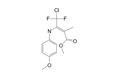 METHYL-(Z)-4-CHLORO-4,4-DIFLUORO-3-(4-METHOXYANILINO)-2-METHYL-2-BUTENOATE;(Z)-ENAMINO-TAUTOMER