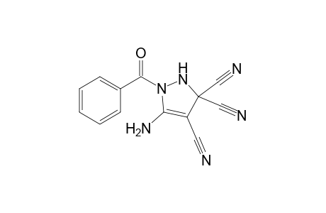 5-Amino-1-benzoyl-1H-pyrazole-3,3,4-(2H)-tricarbonitrile