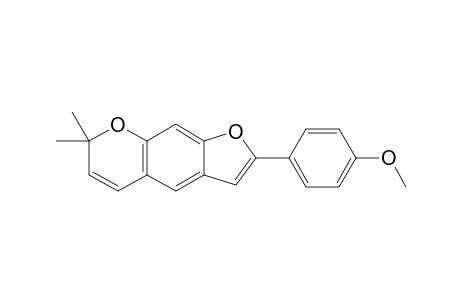 GRAMNIPHENOL_G;2-(4-METHOXYPHENYL)-7,7-DIMETHYL-7-H-FURO-[3.2-G]-CHROMENE