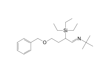 2-Propanamine, 2-methyl-N-[4-(phenylmethoxy)-2-(triethylsilyl)butylidene]-