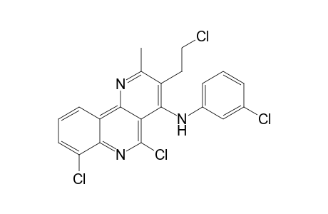 5,7-Dichloro-3-(2-chloroethyl)-N-(3-chlorophenyl)-2-methylbenzo[h][1,6]naphthyridin-4-amine