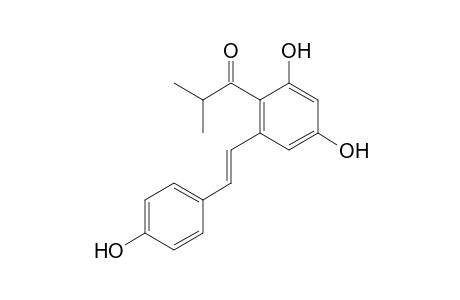 1-[2,4-dihydroxy-6-[(E)-2-(4-hydroxyphenyl)ethenyl]phenyl]-2-methylpropan-1-one