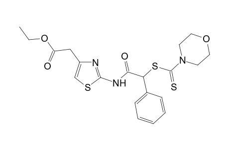 Ethyl 2-[2'-(4"-morpholinyl)thiocarbamoyl]phenylthio]acylamino]-thiazol-4-acetate