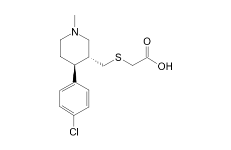 (3R,4S)-[4-(4-Chlorophenyl)-1-methyl-piperidin-3-ylmethylsulfanyl]-acetic acid