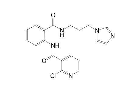 3-pyridinecarboxamide, 2-chloro-N-[2-[[[3-(1H-imidazol-1-yl)propyl]amino]carbonyl]phenyl]-
