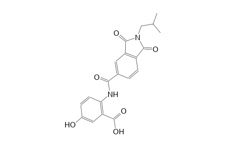 benzoic acid, 2-[[[2,3-dihydro-2-(2-methylpropyl)-1,3-dioxo-1H-isoindol-5-yl]carbonyl]amino]-5-hydroxy-