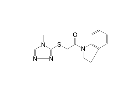 1H-indole, 2,3-dihydro-1-[[(4-methyl-4H-1,2,4-triazol-3-yl)thio]acetyl]-
