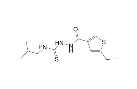 2-[(5-ethyl-3-thienyl)carbonyl]-N-isobutylhydrazinecarbothioamide