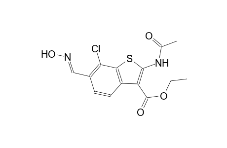 ethyl 2-(acetylamino)-7-chloro-6-[(E)-(hydroxyimino)methyl]-1-benzothiophene-3-carboxylate