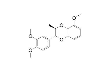 (2R,3R)-3-(3,4-dimethoxyphenyl)-8-methoxy-2-methyl-2,3-dihydro-1,4-benzodioxine