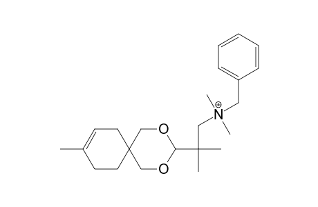 benzyl-dimethyl-[2-methyl-2-(3-methyl-8,10-dioxaspiro[5.5]undec-3-en-9-yl)propyl]azanium