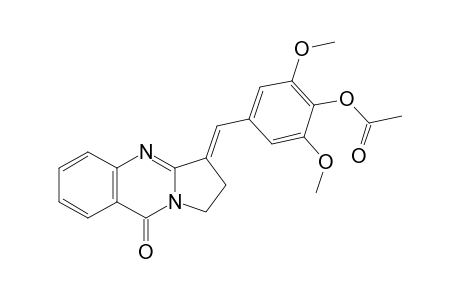 3-[4'-Acetoxy-3',5'-dimethoxybenzylidene]-1,2-dihydropyrrolo[2,1-b]quinazolin-9-one