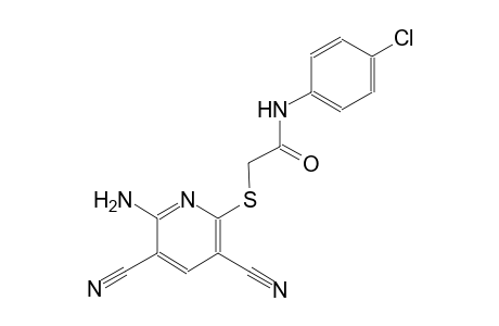 2-[(6-amino-3,5-dicyano-2-pyridinyl)sulfanyl]-N-(4-chlorophenyl)acetamide