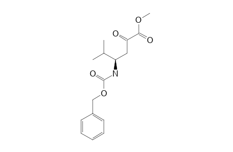 METHYL-(R)-4-[(BENZYLOXYCARBONYL)-AMINO]-5-METHYL-2-OXOPENTANOATE