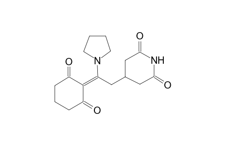4-[2-(2,6-Dioxocyclohexylidene)-2-(1-pyrrolidinyl)ethyl]-2,6-piperidinedione