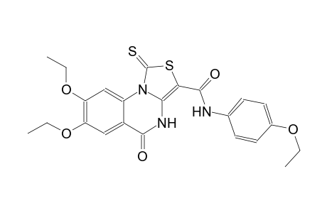 thiazolo[3,4-a]quinazoline-3-carboxamide, 7,8-diethoxy-N-(4-ethoxyphenyl)-4,5-dihydro-5-oxo-1-thioxo-