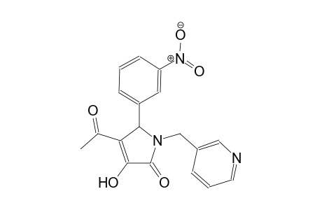 4-acetyl-3-hydroxy-5-(3-nitrophenyl)-1-(3-pyridinylmethyl)-1,5-dihydro-2H-pyrrol-2-one