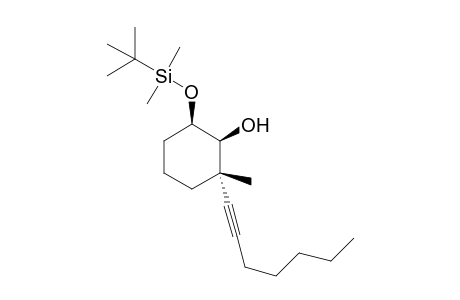 6-((tert-Butyldimethylsilyl)oxy)-2-(hept-1-yn-1-yl)-2-methylcyclohexanol