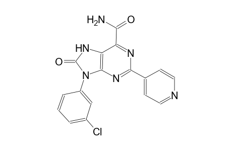 7H-purine-6-carboxamide, 9-(3-chlorophenyl)-8,9-dihydro-8-oxo-2-(4-pyridinyl)-