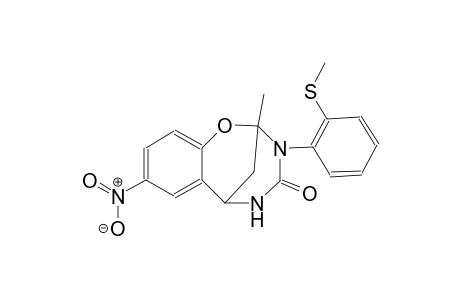 9-methyl-10-[2-(methylsulfanyl)phenyl]-4-nitro-8-oxa-10,12-diazatricyclo[7.3.1.0²,⁷]trideca-2,4,6-trien-11-one