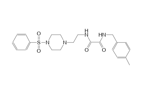 ethanediamide, N~1~-[(4-methylphenyl)methyl]-N~2~-[2-[4-(phenylsulfonyl)-1-piperazinyl]ethyl]-