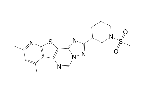 7,9-dimethyl-2-[1-(methylsulfonyl)-3-piperidinyl]pyrido[3',2':4,5]thieno[2,3-e][1,2,4]triazolo[1,5-c]pyrimidine