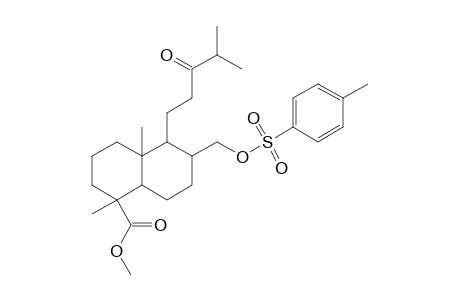 5-(3-keto-4-methyl-pentyl)-1,4a-dimethyl-6-[(4-methylphenyl)sulfonyloxymethyl]decalin-1-carboxylic acid methyl ester