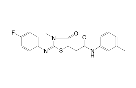 5-thiazolidineacetamide, 2-[(4-fluorophenyl)imino]-3-methyl-N-(3-methylphenyl)-4-oxo-, (2E)-