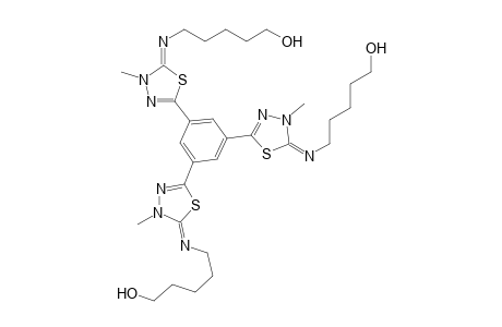 2,2',2"-(1,3,5-Benzenetriyl)tris[5-(hydroxypentylimino)-4,5-dihydro-4-methyl-1,3,4-thiazole]