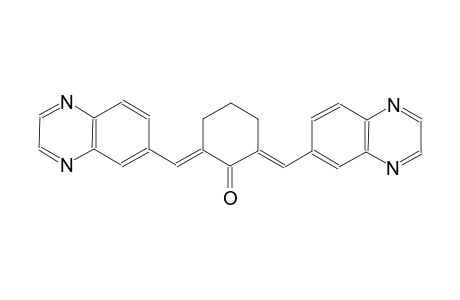(2E,6E)-2,6-bis(6-quinoxalinylmethylene)cyclohexanone