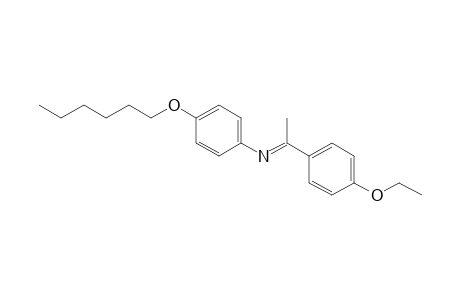 Benzenamine, N-[1-(4-ethoxyphenyl)ethylidene]-4-(hexyloxy)-